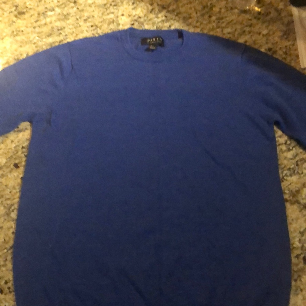 21 men Blue thin sweater